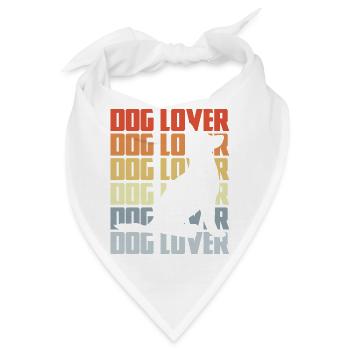Vintage Hundebesitzer - Bandana - Weiß - Vorne