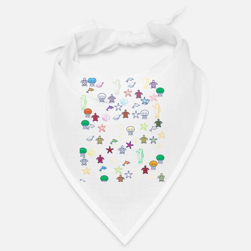 Mer colorée et créatures marines variées Bandana