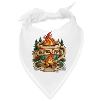 Campfire Coffee Club Kunst - Bandana - Weiß - Vorne