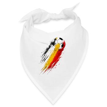 Fußball Belgien Trikolore Drag - Bandana - Weiß - Vorne