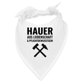 Hauer aus Leidenschaft und Pflichtbewusstsein - Bandana - Weiß - Vorne