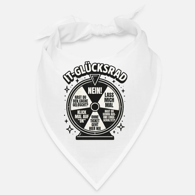 IT-Glücksrad Tech-Wortwitz Runde Bandana