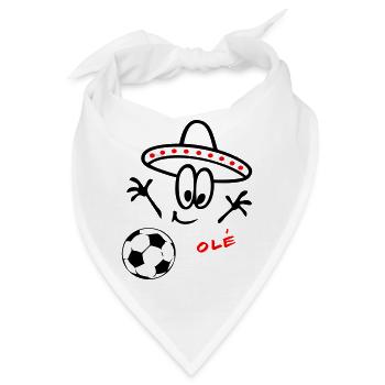 Sombrero Fußball  - Bandana - Weiß - Vorne