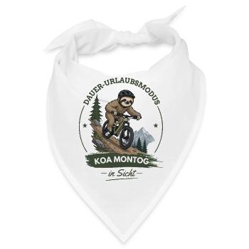 Dauer-Urlaubsmodus, kein Montag in Sicht - Bandana - Weiß - Vorne