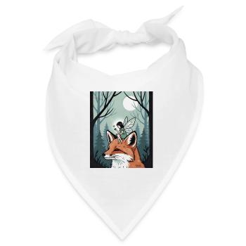Magische Fee und Fuchswald-Feenkern - Bandana - Weiß - Vorne