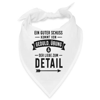 Geduld Übung Liebe zum Detail - Bandana - Weiß - Vorne