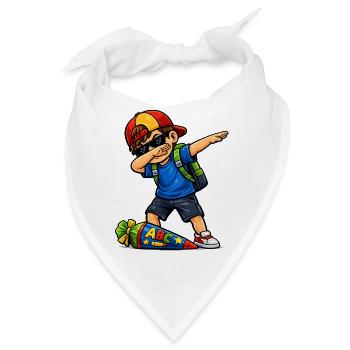 Dabbing ABC-Schütze (brünett) - Bandana - Weiß - Vorne