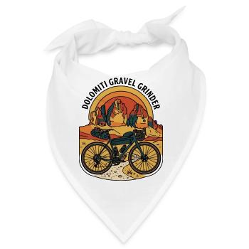 Dolomiti Gravel Grinder Retro-Motorrad - Bandana - Weiß - Vorne