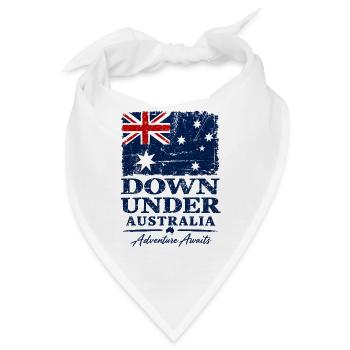 Down Under - Australia - Australien - Aussie - Bandana - Weiß - Vorne