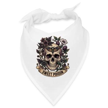 Halloween Sweet Poison - Bandana - Weiß - Vorne