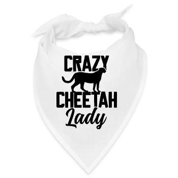 Crazy Cheetah Lady - Bandana - Weiß - Vorne