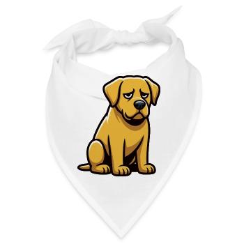 Labrador Labradorbesitzer Labradorliebhaber Labbi - Bandana - Weiß - Vorne