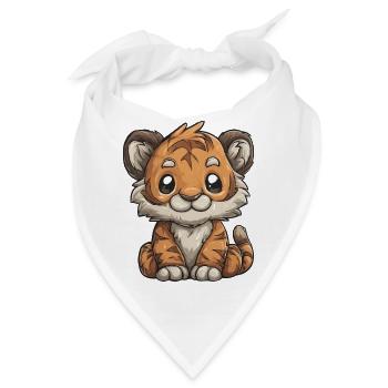 Kuscheltiger Jungtier Cartoon - Bandana - Weiß - Vorne