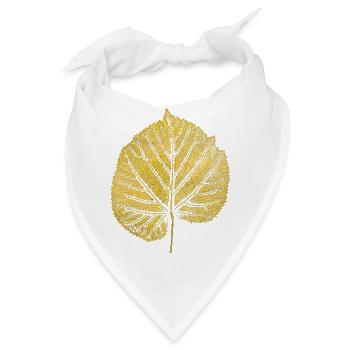 Lindenblatt - Bandana - Weiß - Vorne