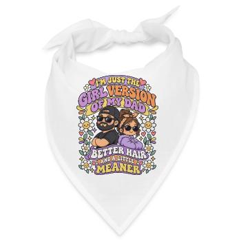 Mädchenversion von meinem Vater süßer Chibi-Vater - Bandana - Weiß - Vorne