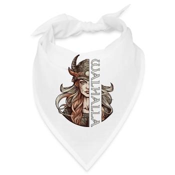 Walküre Walhalla nordische Mythologie Wikinger - Bandana - Weiß - Vorne