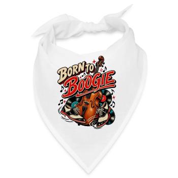 Born to Boogie – Rockabilly Tanz & Musik - Bandana - Weiß - Vorne