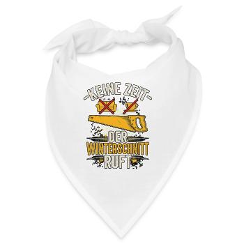 Forstwirtschaft - Bandana - Weiß - Vorne