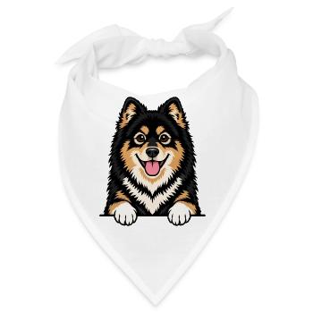 Finnischer Lapphund - Bandana - Weiß - Vorne