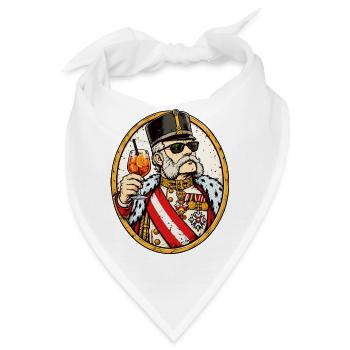 Kaiser Franz Joseph mit Sonnenbrille – K&K - Bandana - Weiß - Vorne