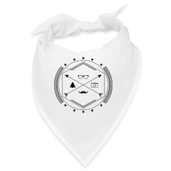 Hipster-like - Bandana - Weiß - Vorne