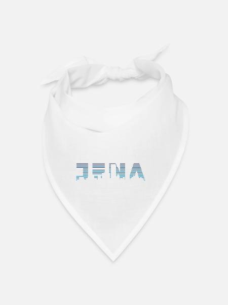 Jena Silhouette Skyline - Bandana - Weiß