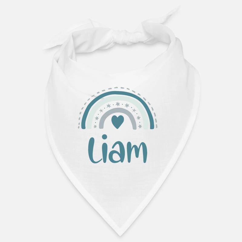 Liam Name Rainbow Bandana