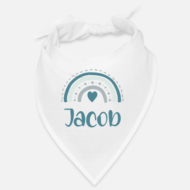 Jacob Name Rainbow Bandana