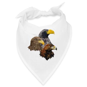 Raubvögel - Bandana - Weiß - Vorne
