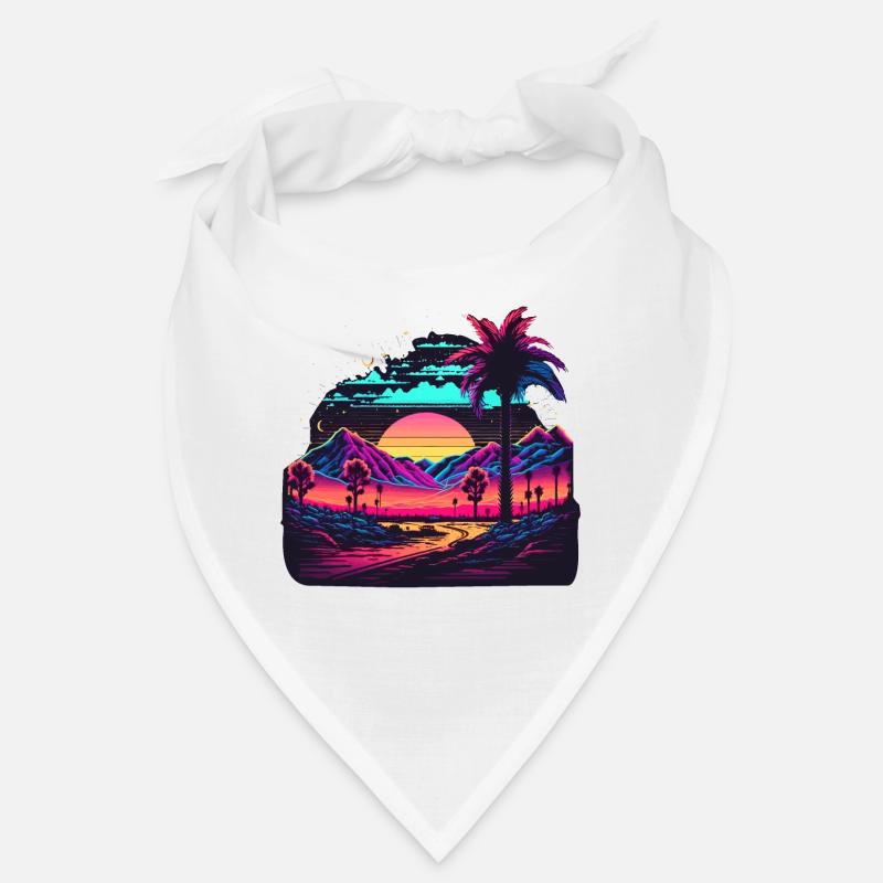 Synth Landscape Bandana