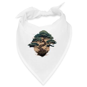 Bonsai Rätsel - Bandana - Weiß - Vorne