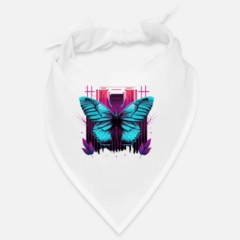 Joli papillon Synthwave Bandana
