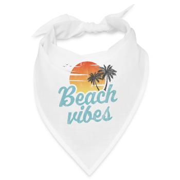 Strand-Vibes - Bandana - Weiß - Vorne