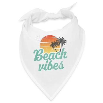 Strand-Vibes - Bandana - Weiß - Vorne