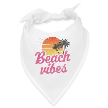Strand-Vibes - Bandana - Weiß - Vorne