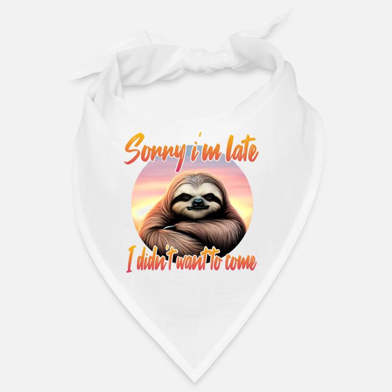 Grim sloth - Bandana - white