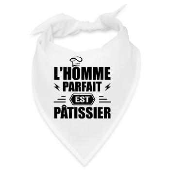 Der perfekte Mann ist Konditor Konditor-Geschenk - Bandana - Weiß - Vorne