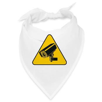 Videoüberwachung - Bandana - Weiß - Vorne
