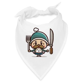 Thanksgiving-Pilger - Bandana - Weiß - Vorne
