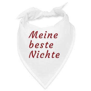 Meine beste Nichte - Bandana - Weiß - Vorne