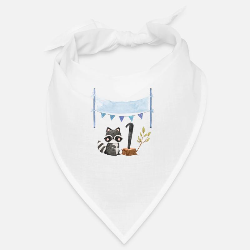 1 an bébé raton laveur Bandana