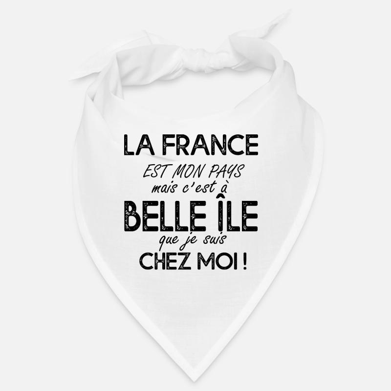 BELLE ÎLE c'est chez moi cadeau breton Bandana
