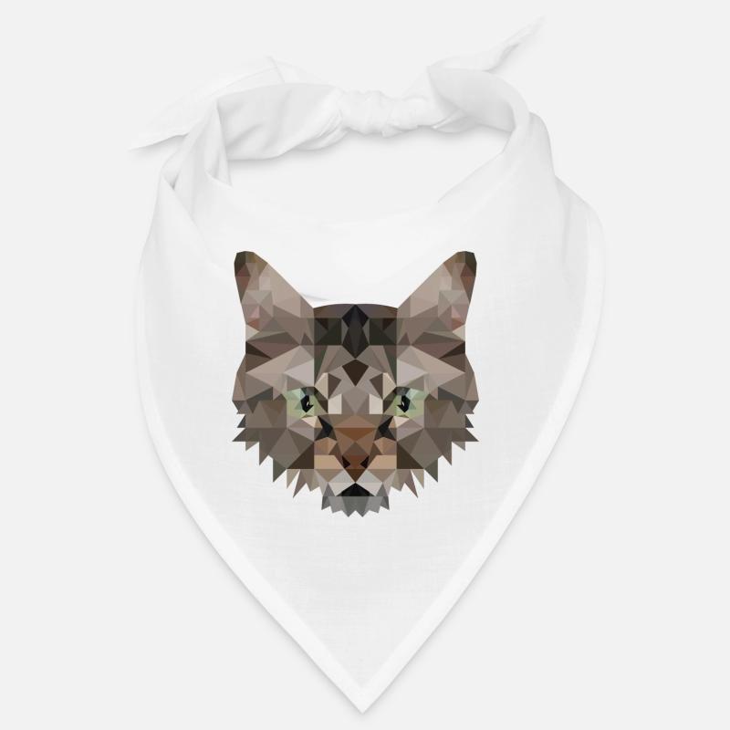 Polygon Katze Artwork - Handmade design Bandana