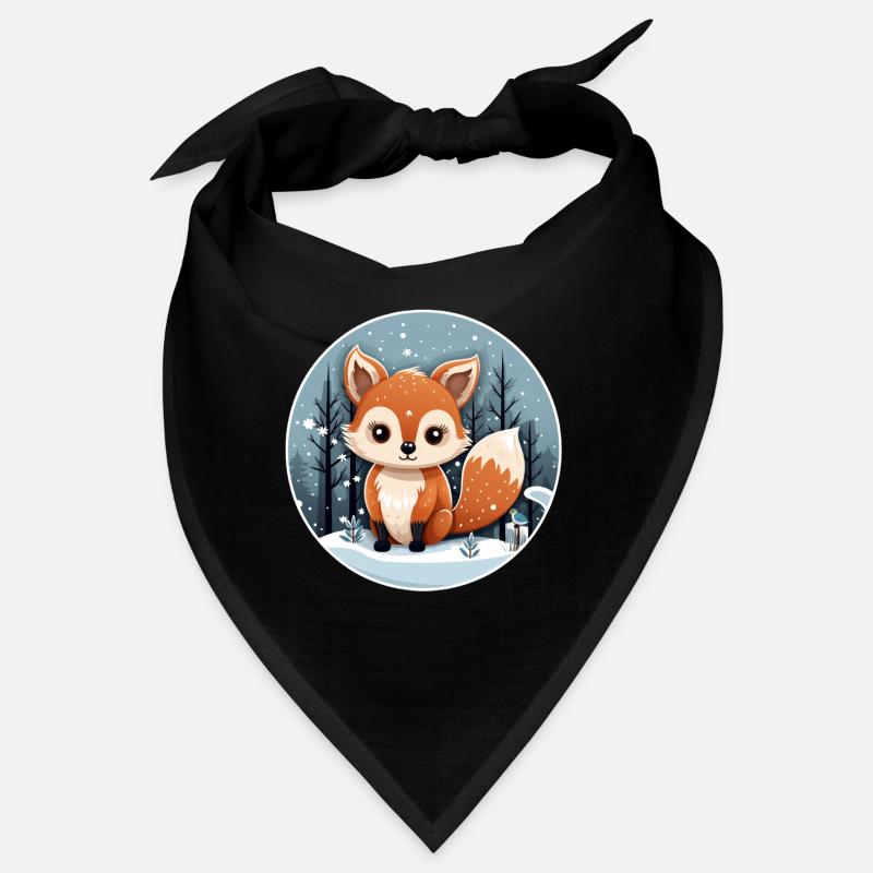 Renards dans la neige Bandana