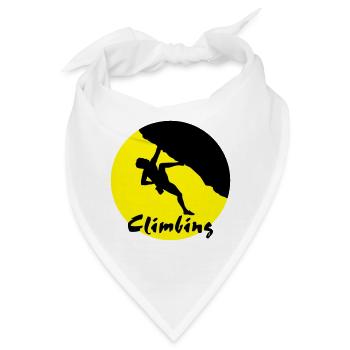 Kletterer, Klettern - Bandana - Weiß - Vorne