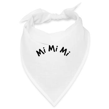 mi mi mi weinerlich lustiger schriftzug weinen - Bandana - Weiß - Vorne