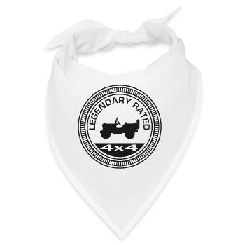 The "Rated" Stickers: Legendary - Bandana - Weiß - Vorne