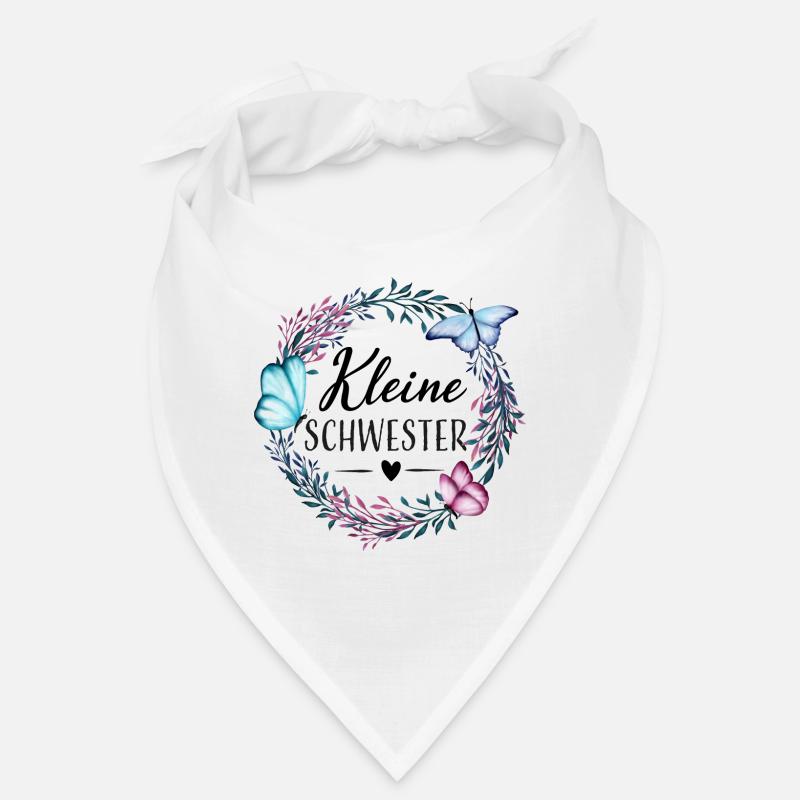 Kleine Schwester Blumenranke Mädchen Geschenk Bandana