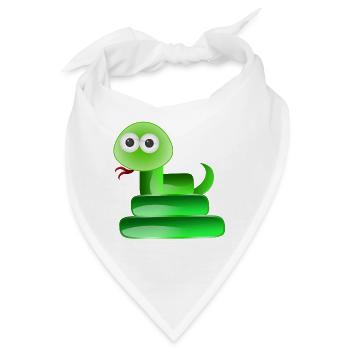 Snake Reptile - Bandana - Weiß - Vorne