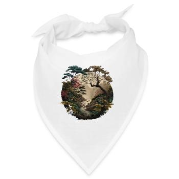 draußen unterwegs - Bandana - Weiß - Vorne